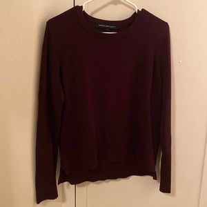 French Connection Burgundy Sweater